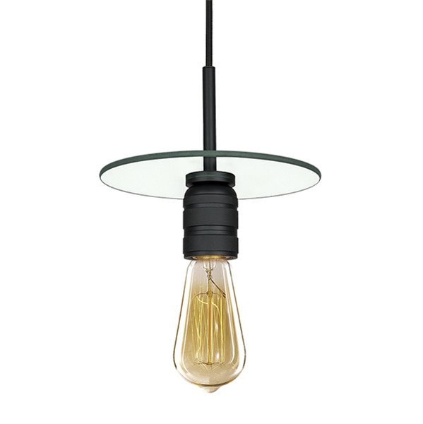Altavola Design Techno Loft lampă suspendată 1x60 W negru-transparent LA017/P_black