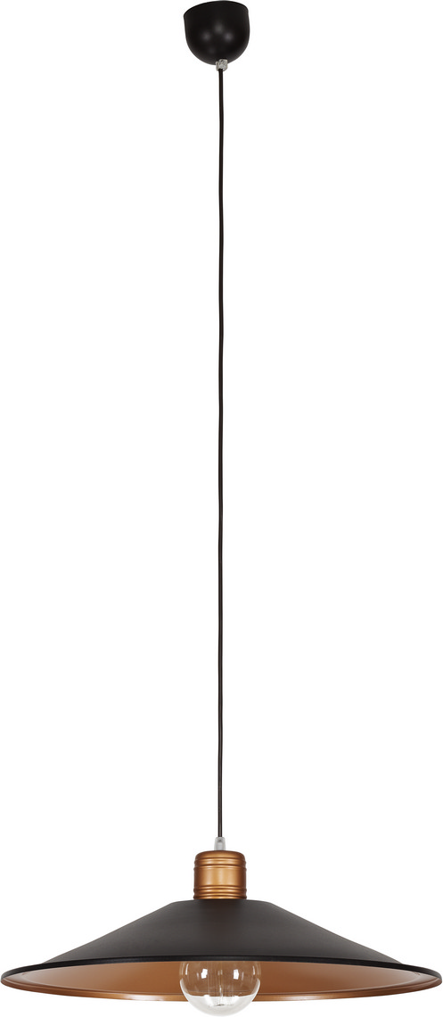 Nowodvorski Lighting Garret lampă suspendată 1x60 W negru-cupru 6444