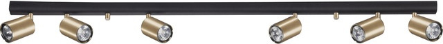 Nowodvorski Lighting Eye Spot lampă de tavan 6x10 W negru-alamă 8819