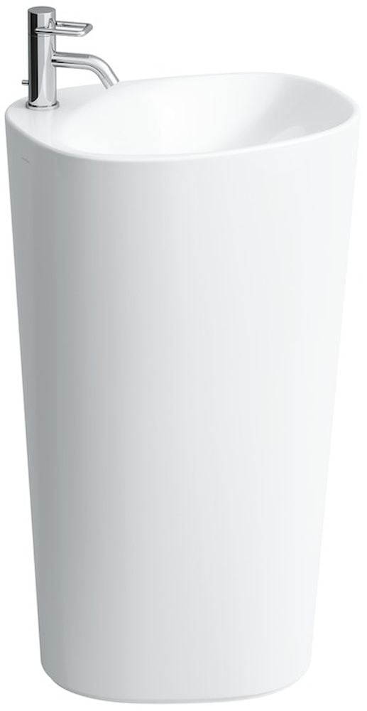Laufen Palomba lavoar 52.5x43.5 cm ovale stativ alb luciu H8118044001041