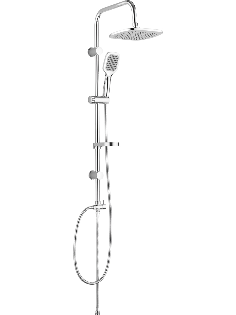 Kuchinox Borgo set de duș perete cu duș de ploaie crom PKG00KX