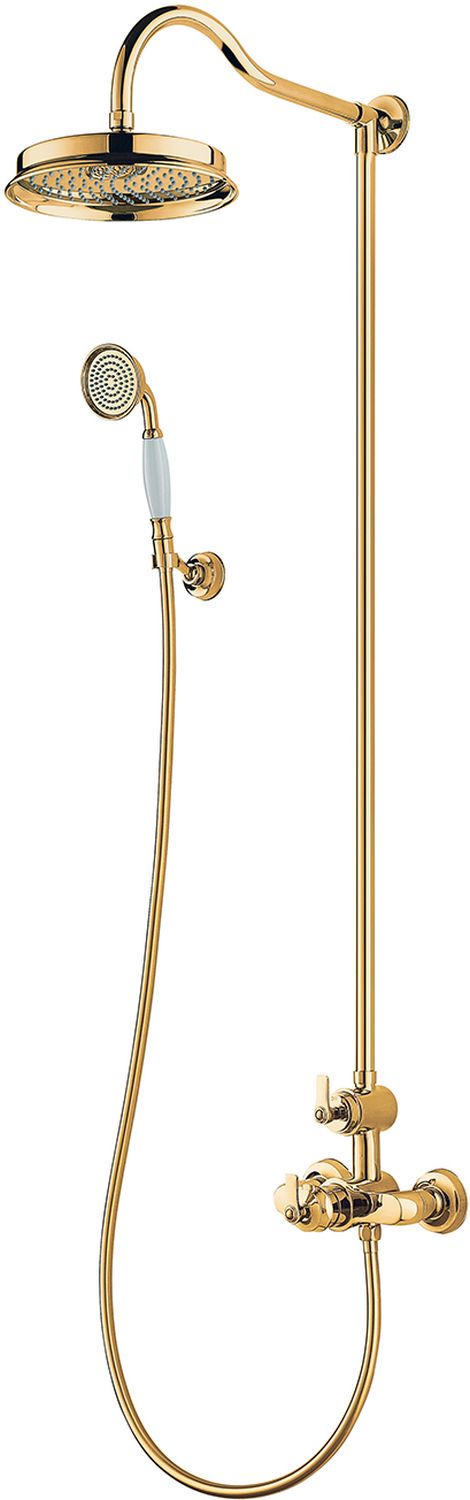 Omnires Armance set de duș perete cu termostat auriu AM5244/6GL