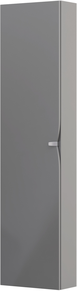 Oristo Siena dulap 40x17x160 cm laterala pe perete gri OR45-SB1D-40-12