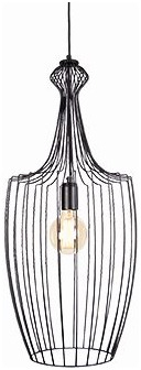 Nowodvorski Lighting Luksor lampă suspendată 1x60 W negru 8847
