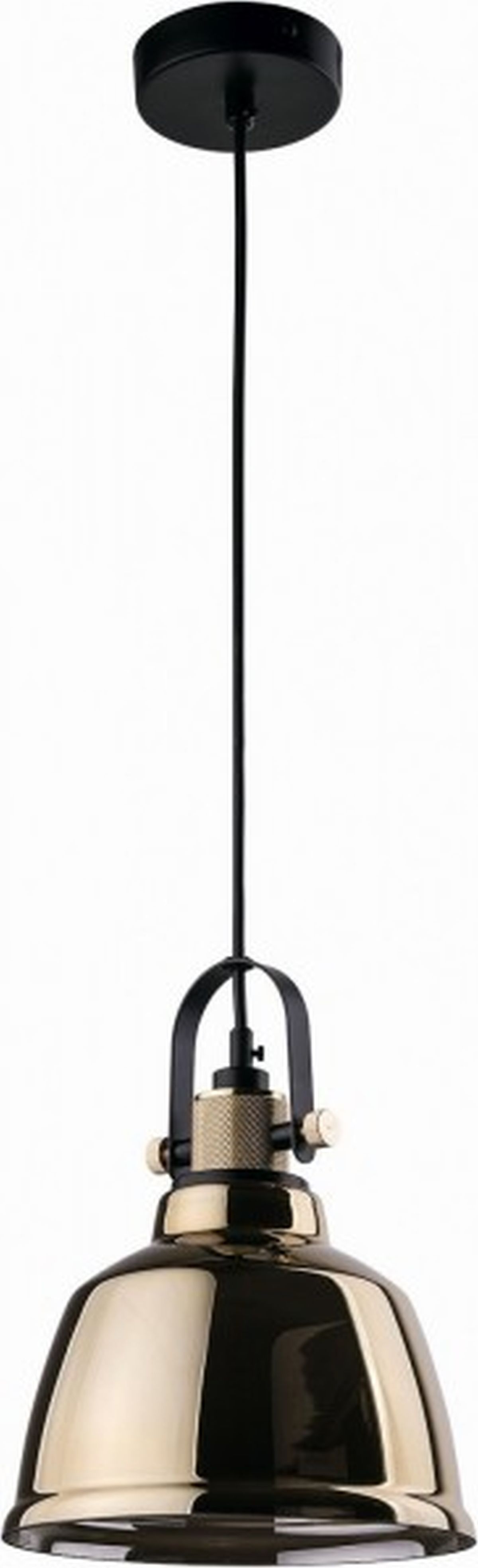 Nowodvorski Lighting Amalfi lampă suspendată 1x25 W negru-auriu 9153
