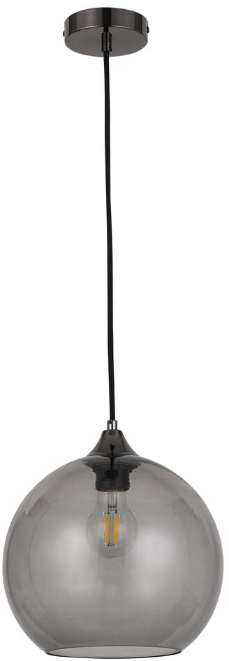 Rabalux Tanesha lampă suspendată 1x40 W negru-fumuriu 6438