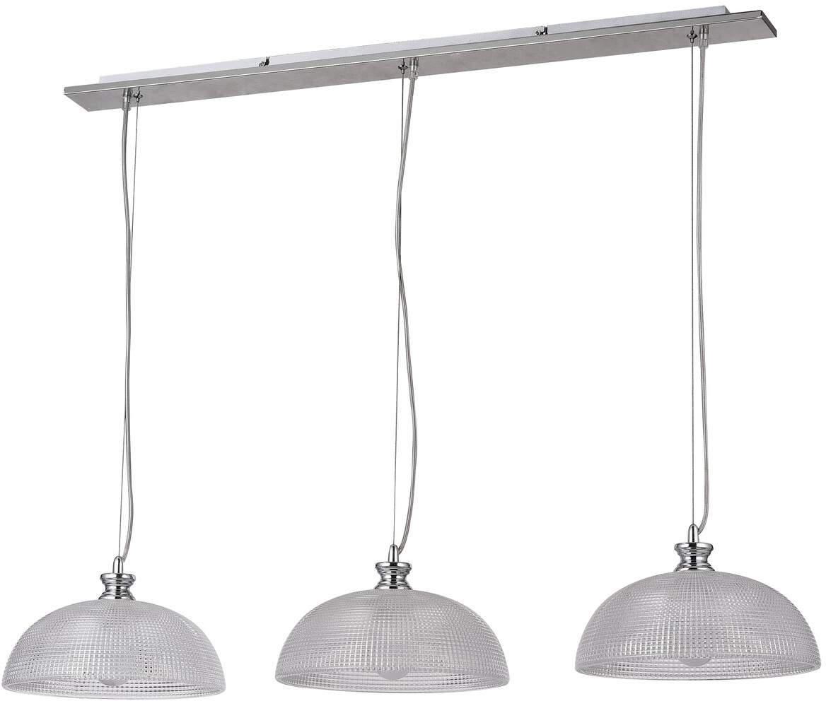 Rabalux Petrina lampă suspendată 3x40 W crom-transparent-satin 5460