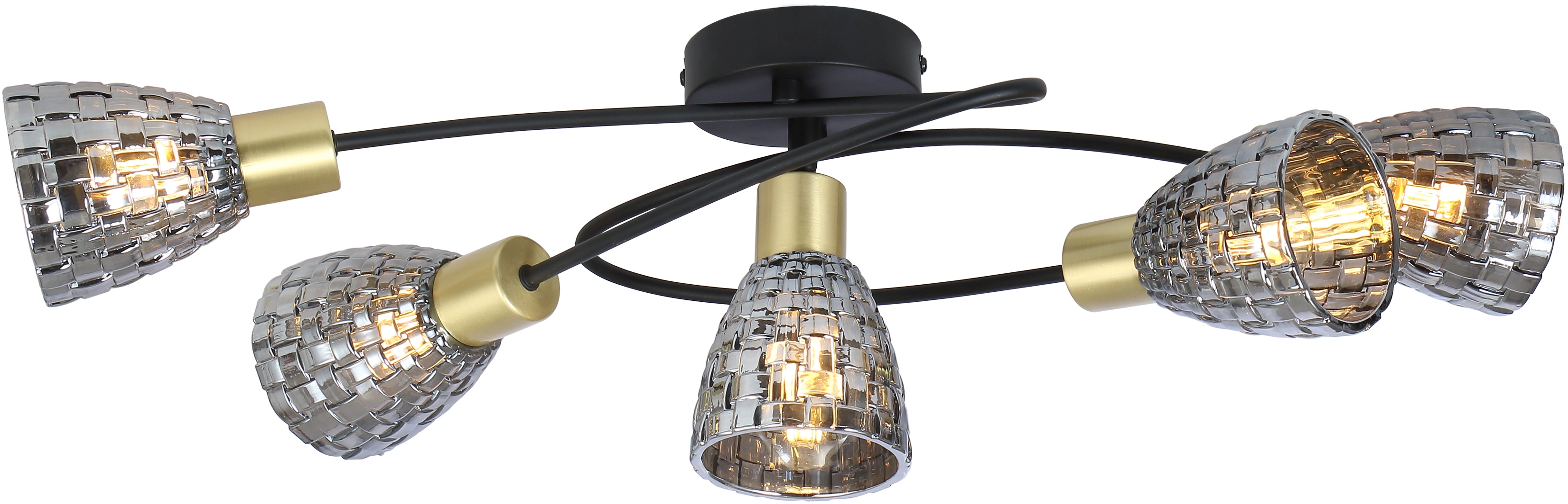 Rabalux Stacy lampă de tavan 5x40 W negru 6930