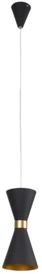 MaxLight Cornet lampă suspendată 1x5 W negru-auriu P0330