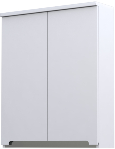 Oristo Silver dulap 60.2x25x71.6 cm agățat lateral alb OR33-SG2D-60-1
