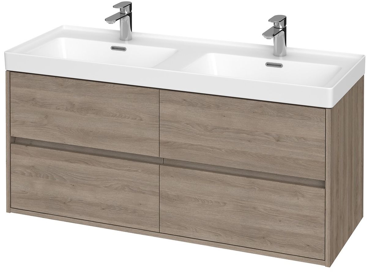 Cersanit Crea dulap 119.4x44.7x53.3 cm dulap atârnat sub chiuvetă stejar S931-003