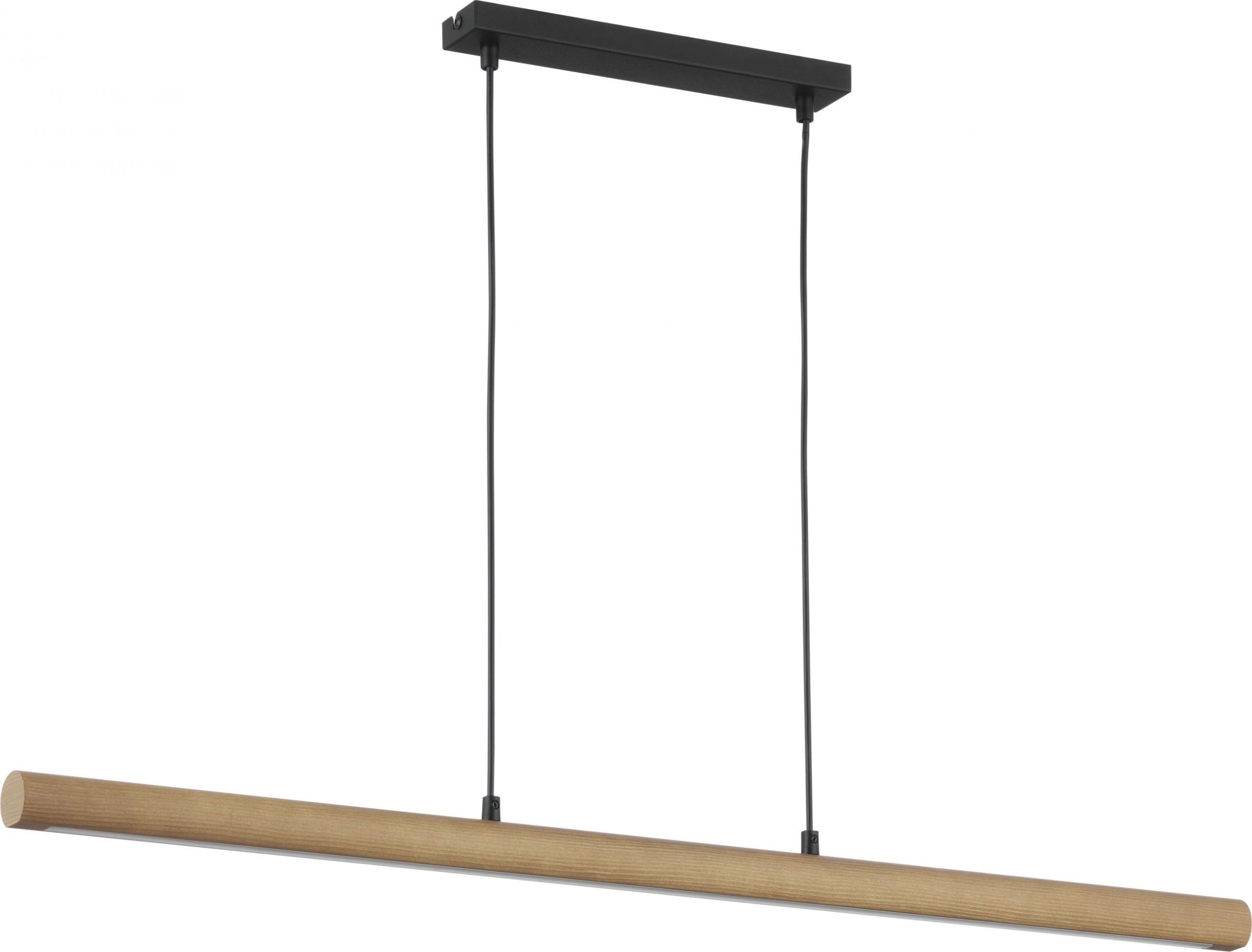 TK Lighting Rollo lampă suspendată 1x30 W negru-lemn 4194