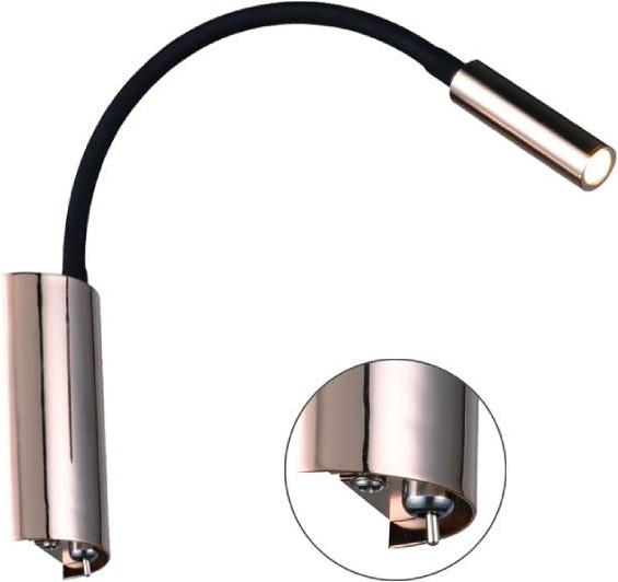 Open Design Nuto lampă de perete 1x3 W negru-auriu OR81695