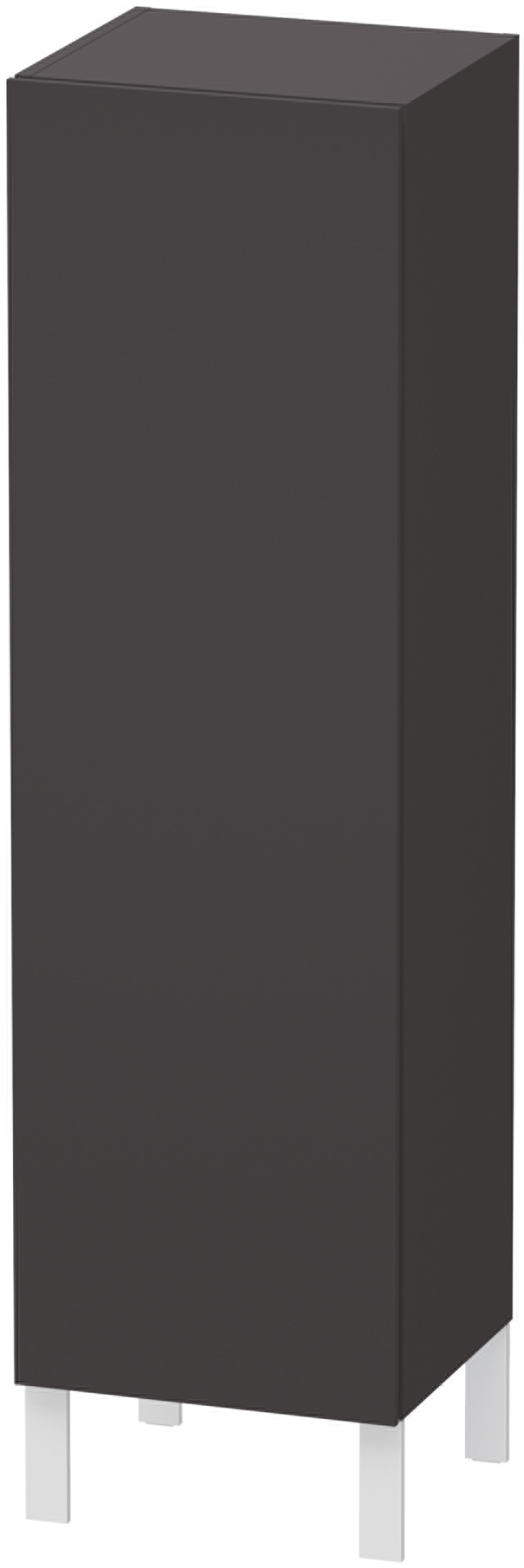 Duravit L-Cube dulap 40x36.3x132 cm laterala pe picioare grafit LC1178L8080