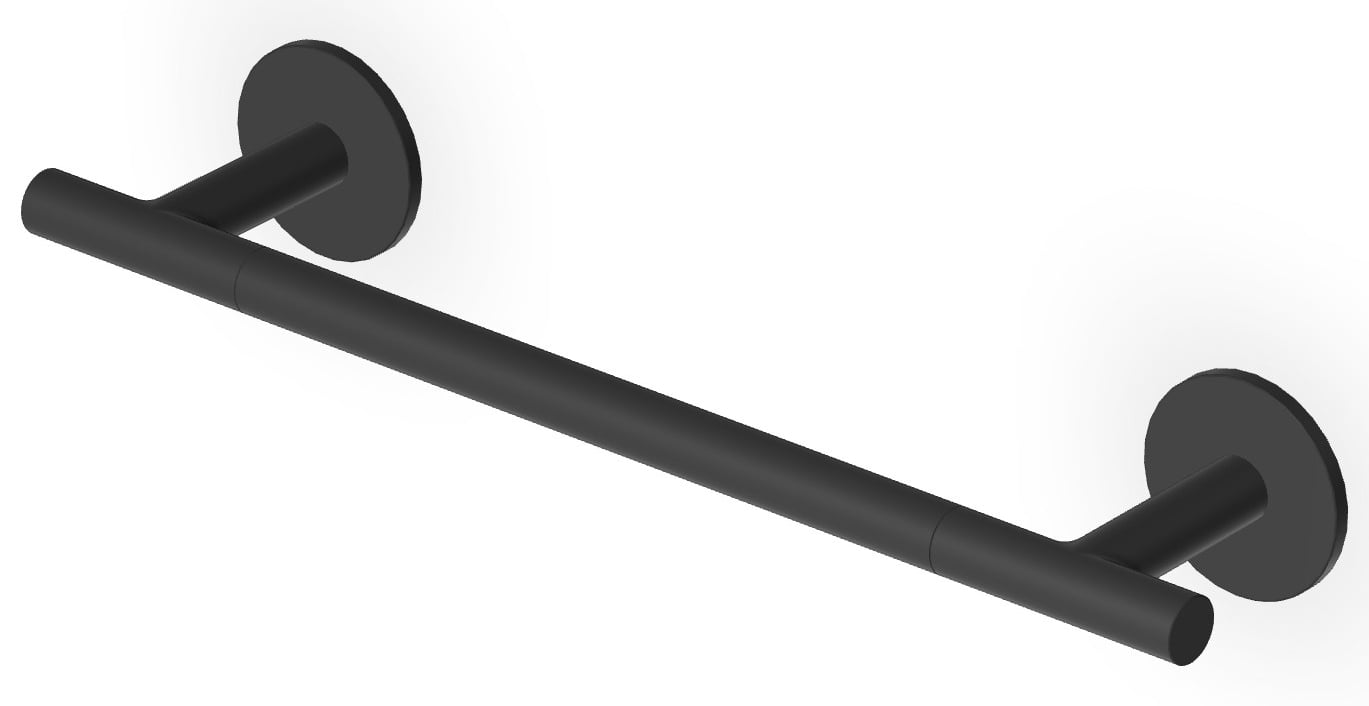 Zucchetti Pan suport prosop negru ZAC620.N6