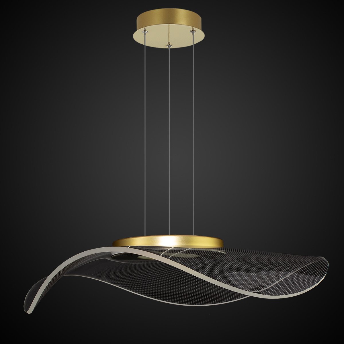 Altavola Design Velo lampă suspendată 1x30 W transparent-auriu LA101/P1_gold