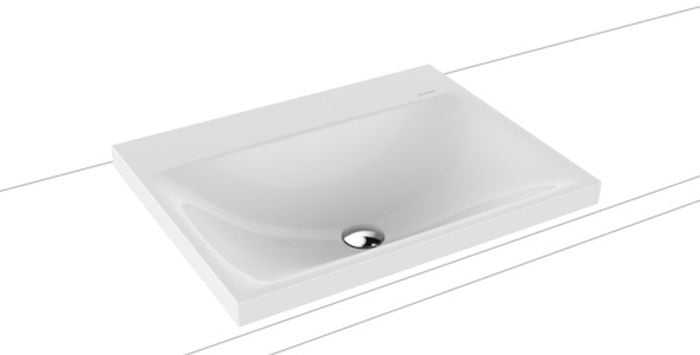Kaldewei Silenio lavoar 60x46 cm dreptunghiular de blat alb 903906313001