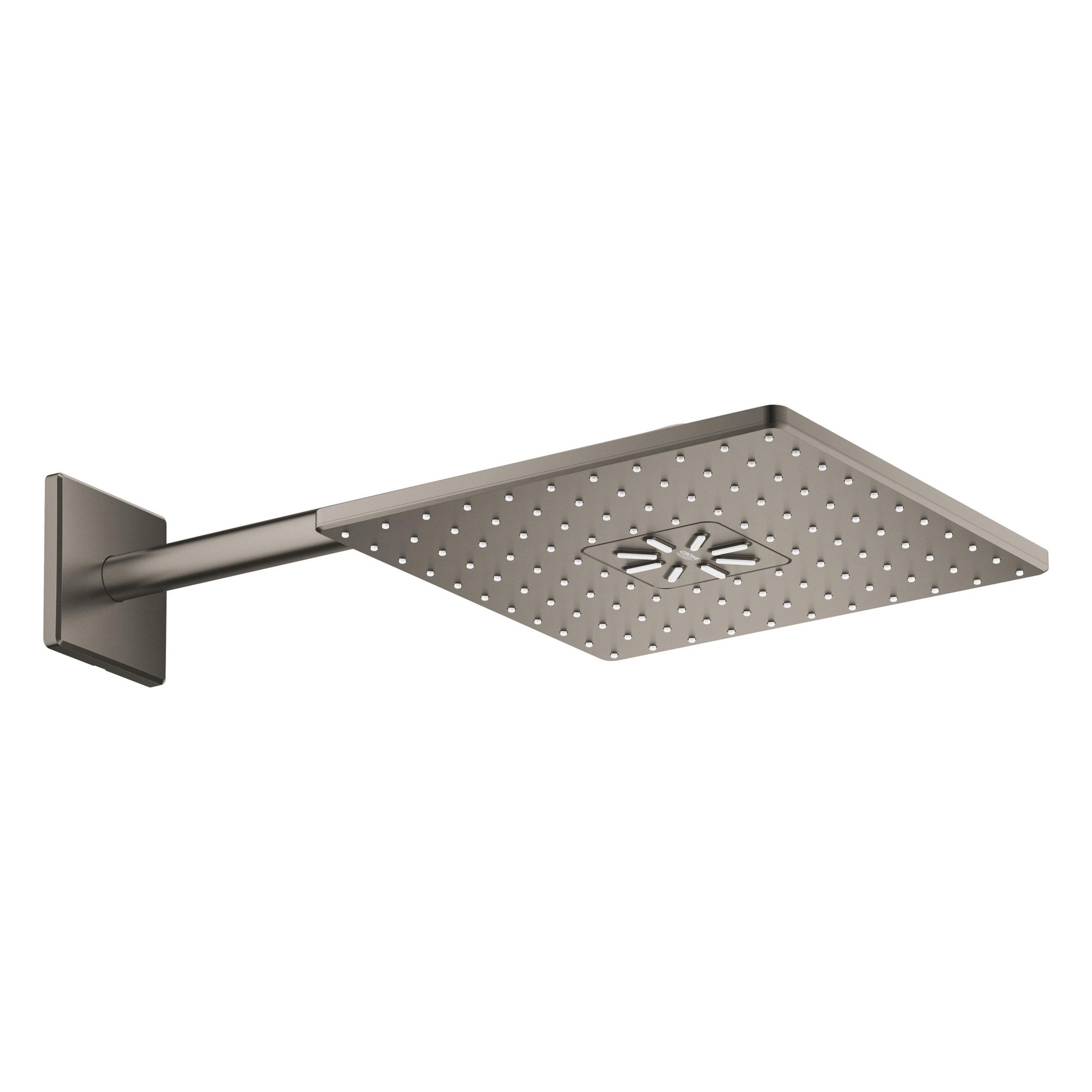 Grohe Rainshower cap de duș cu braț 31x31 cm pătrat Brushed Hard Graphite 26479AL0