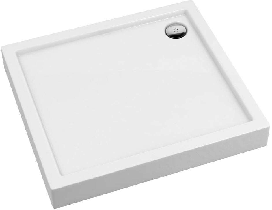 Schedpol Competia cădiță de duș dreptunghiulară x70 cm alb 3.01253