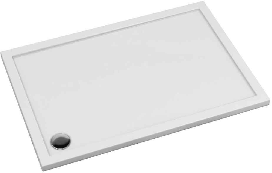 Schedpol Corrina New cădiță de duș dreptunghiulară 160x90 cm alb 3.4351