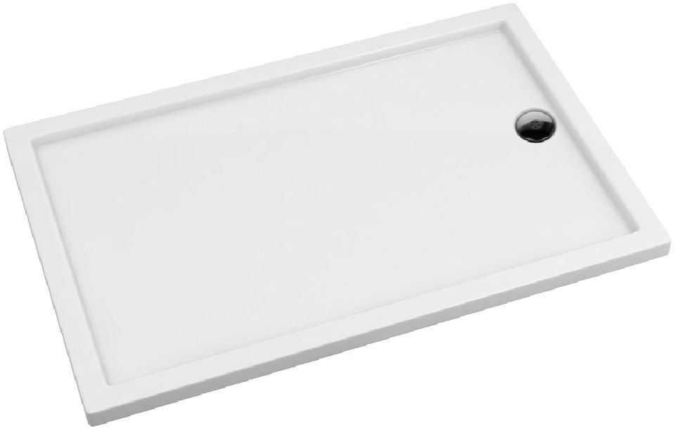 Schedpol Corrina New cădiță de duș dreptunghiulară 130x80 cm alb 3.4939