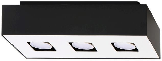 Sollux Lighting Mono lampă de tavan 3x40 W alb-negru SL.0072
