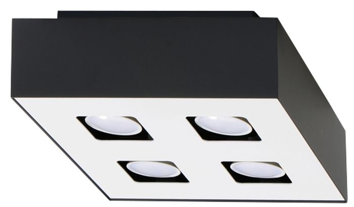 Sollux Lighting Mono lampă de tavan 4x40 W alb-negru SL.0073