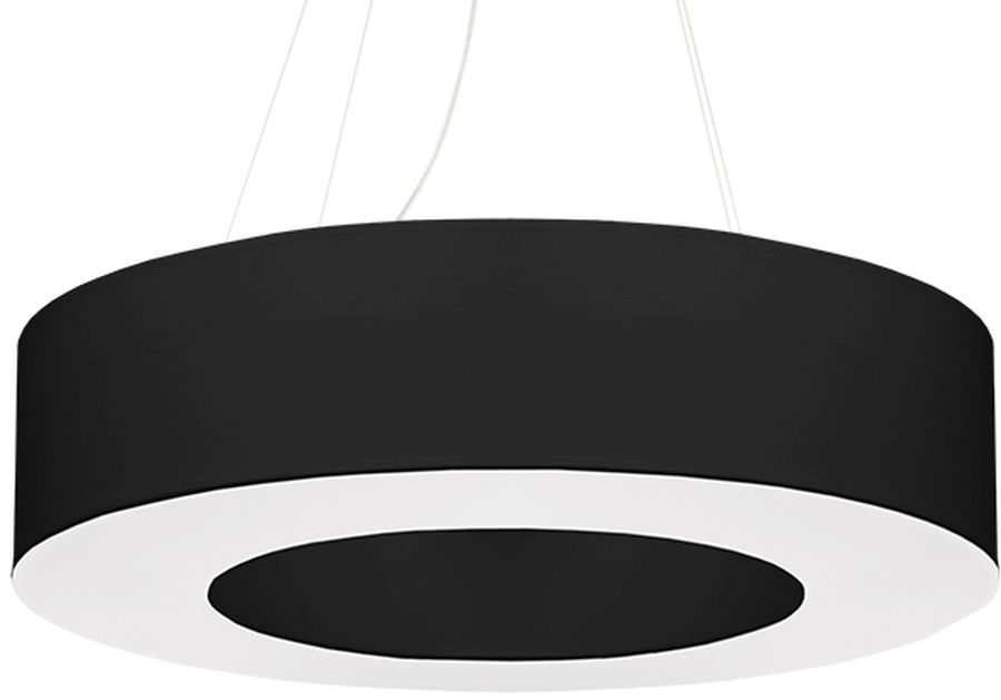 Sollux Lighting Saturno lampă suspendată 6x60 W alb-negru SL.0752