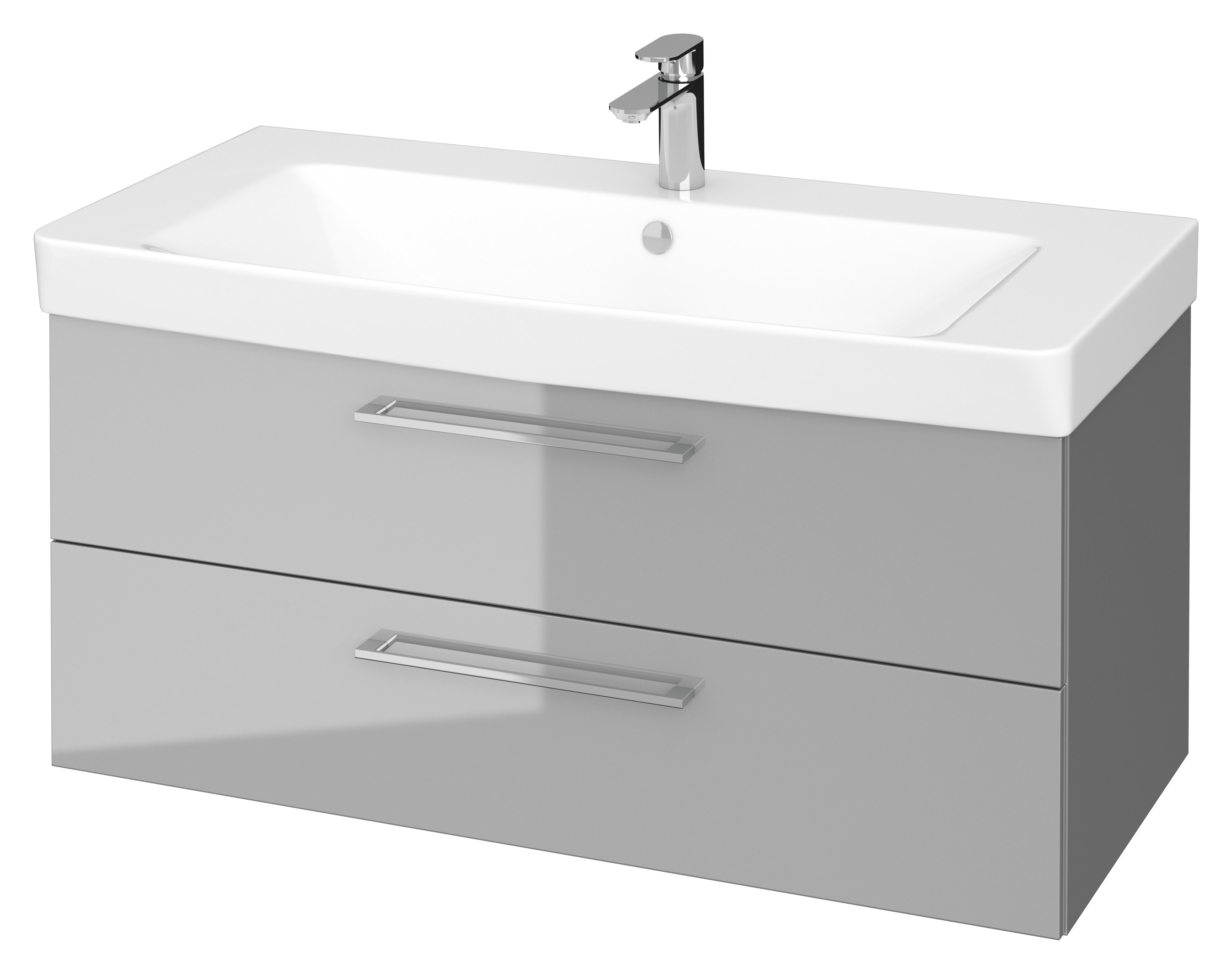 Cersanit Mille lavoar cu dulap 101 cm gri S801-332-DSM