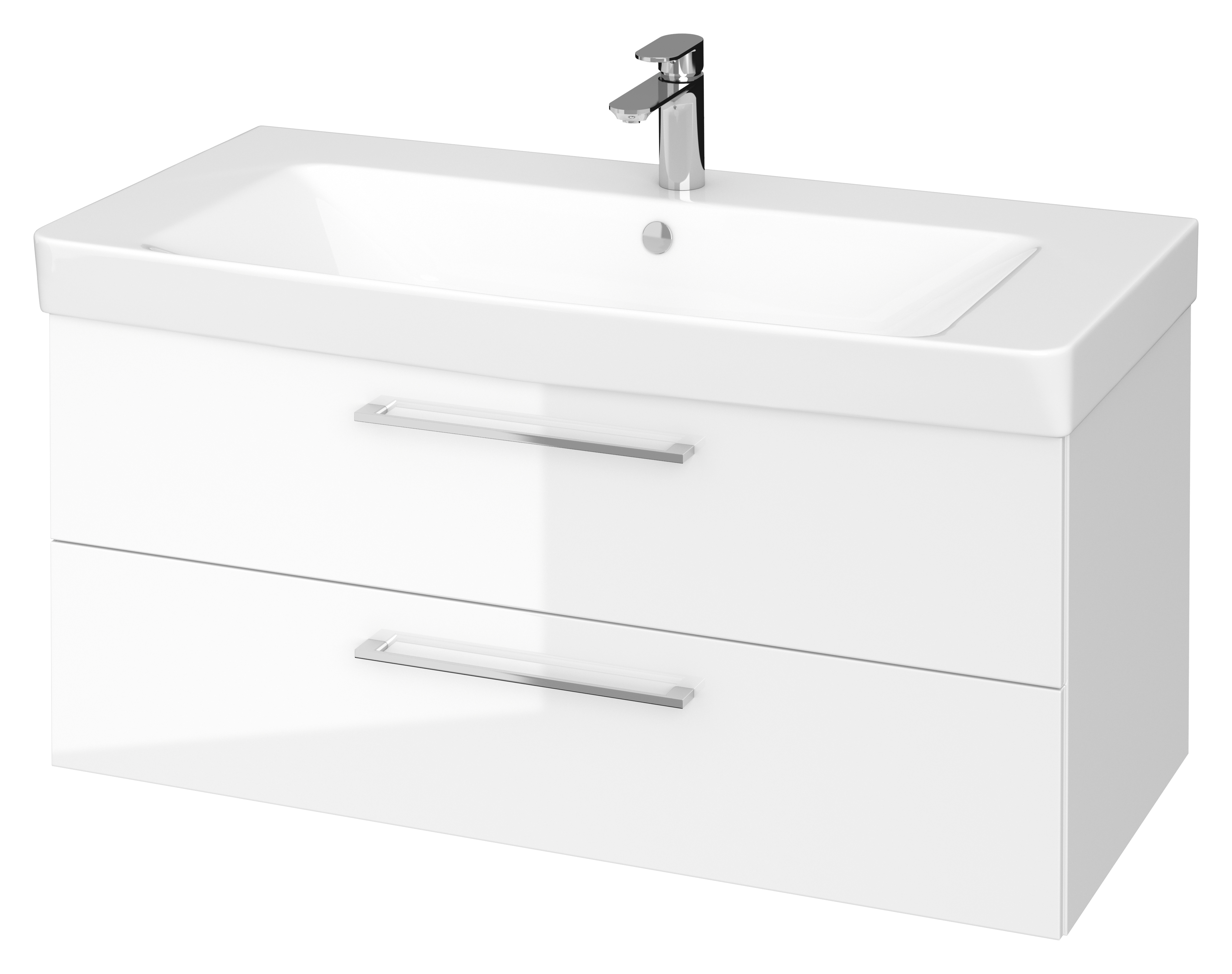 Cersanit Mille lavoar cu dulap 101 cm alb S801-330-DSM