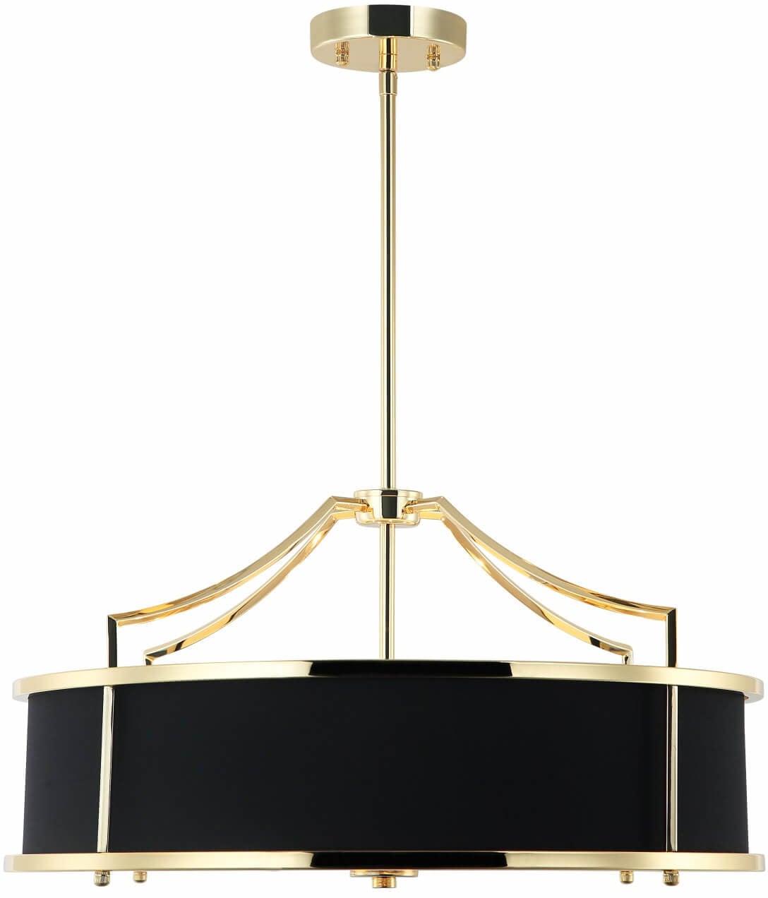 Open Design Stanza lampă de tavan 4x15 W negru-auriu OR84146