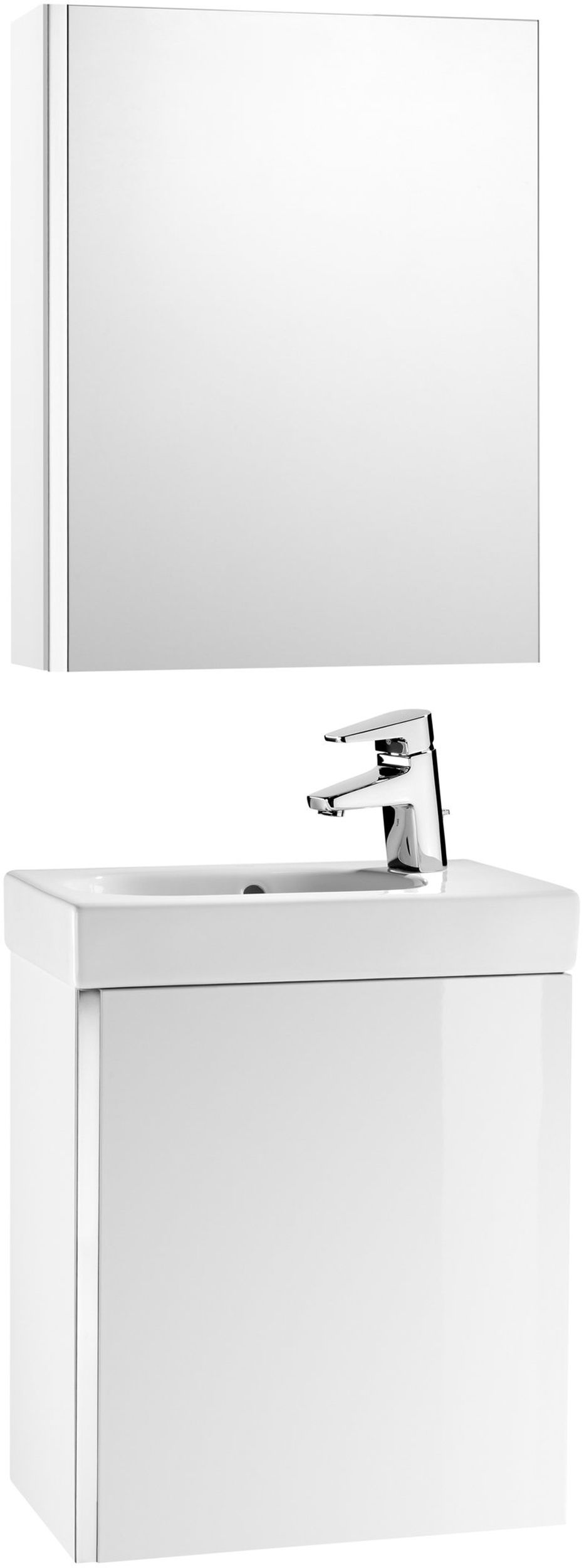 Roca Mini lavoar cu dulap 45 cm alb A855866806