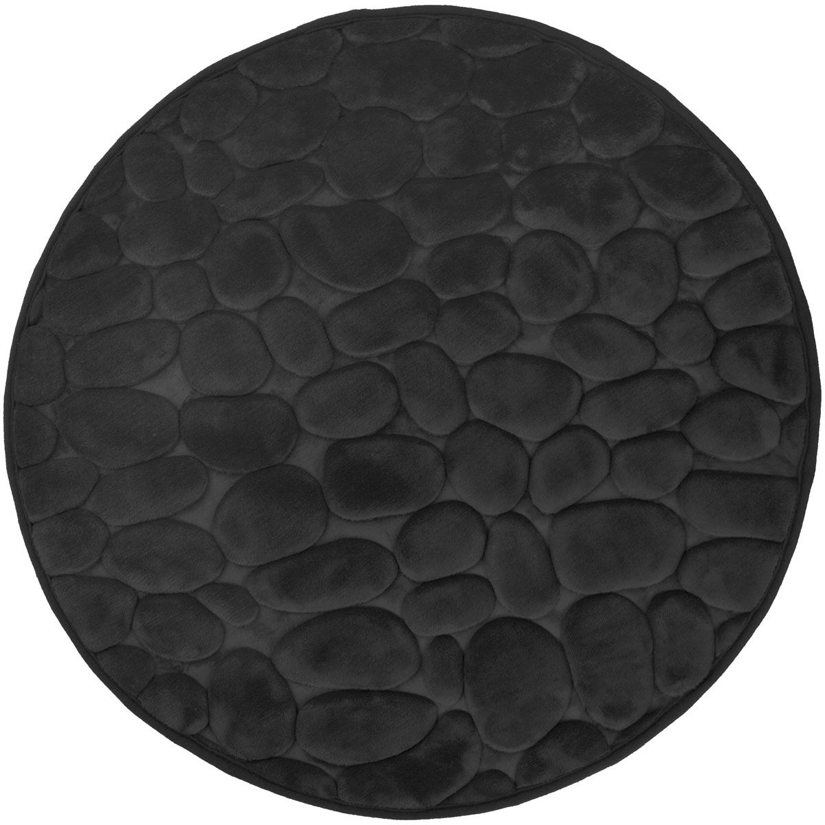 Duschy Bellarina covor de baie 60x60 cm rotund negru 767-20