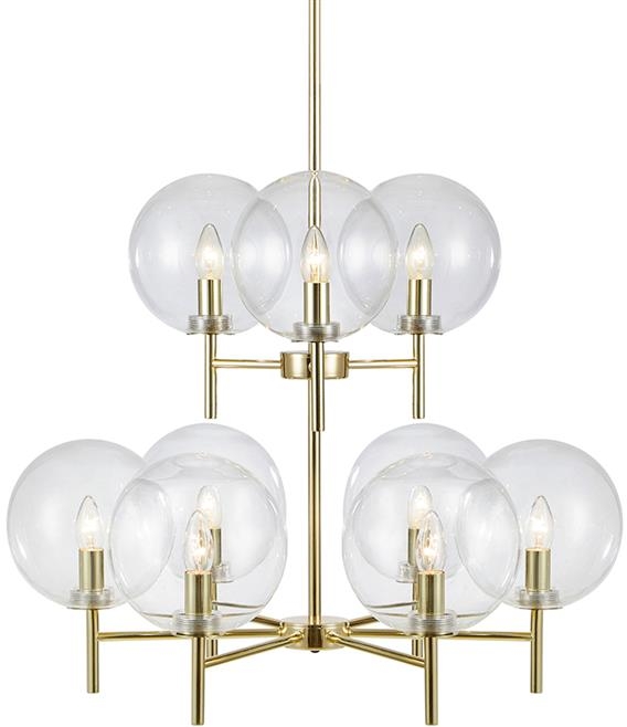 Markslöjd Crown lampă suspendată x20 W transparent-auriu 107920