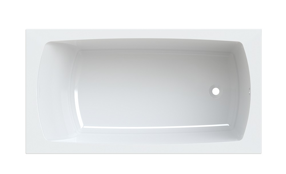 Hoesch Largo cada dreptunghiulară 170x80 cm alb 3708.010