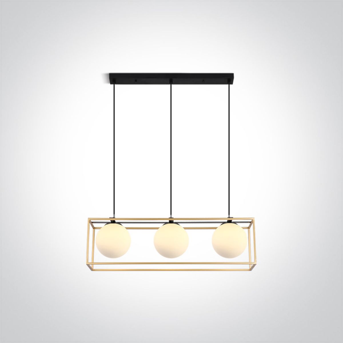 One Light Alla lampă suspendată 3x8 W alamă 63174C/BS