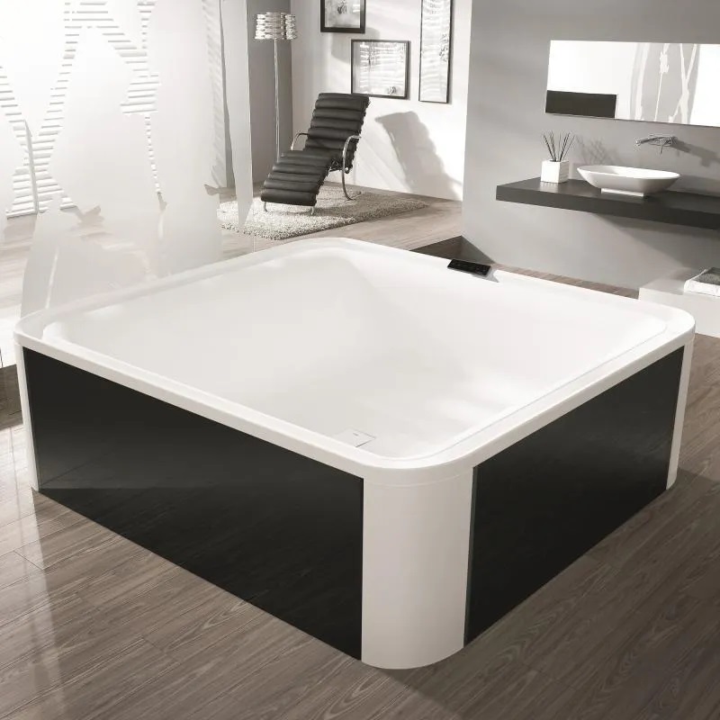 Hoesch Ergo+ cadă freestanding 207.5x195 cm dreptunghiulară alb-negru-bicolor 6444.010305552