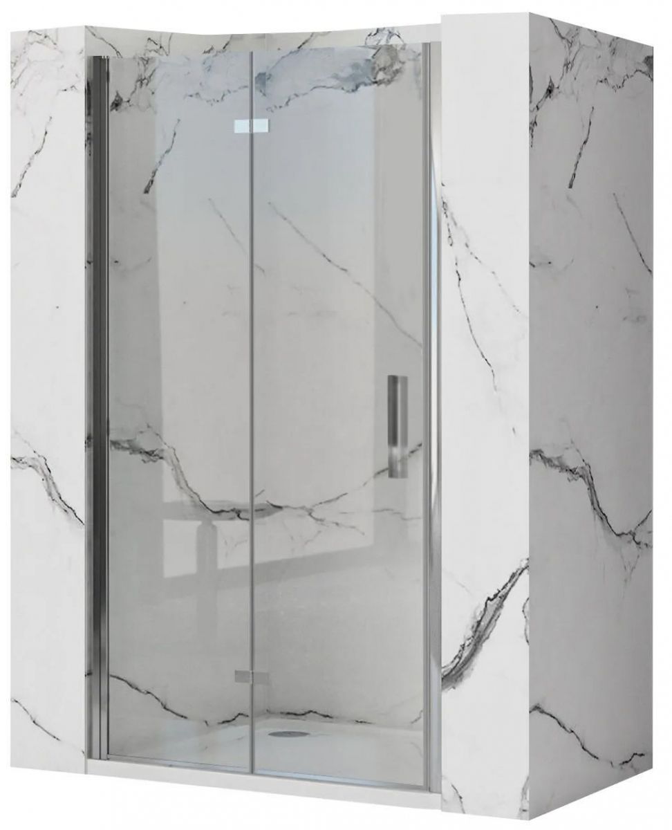 Rea Molier uși de duș 90 cm pliantă crom luciu/sticlă transparentă REA-K8539