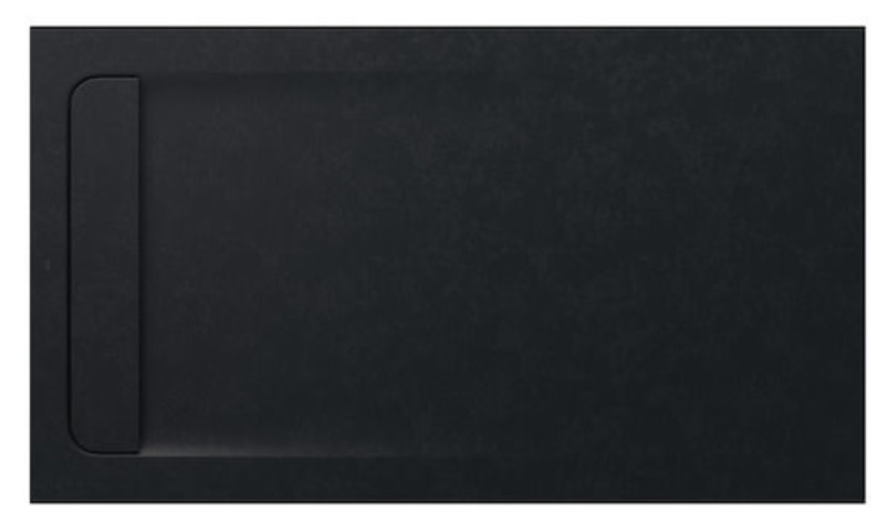 Roca Aquos cădiță de duș dreptunghiulară cu sifon 140x80 cm negru AP60157832001400