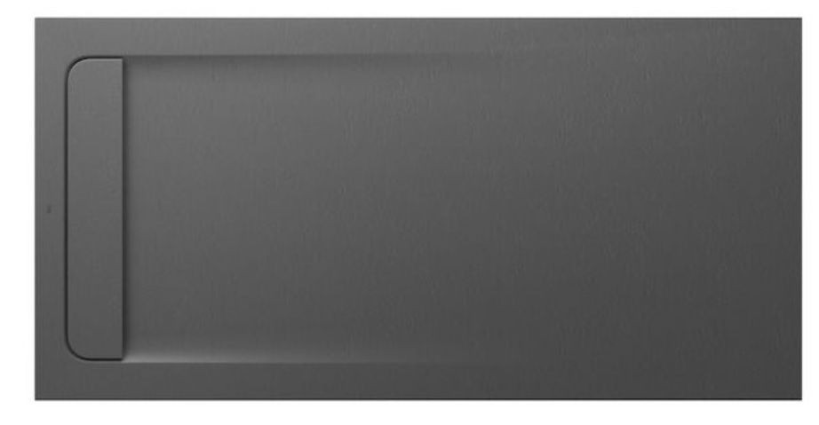 Roca Aquos cădiță de duș dreptunghiulară cu sifon 160x80 cm gri AP60164032001200