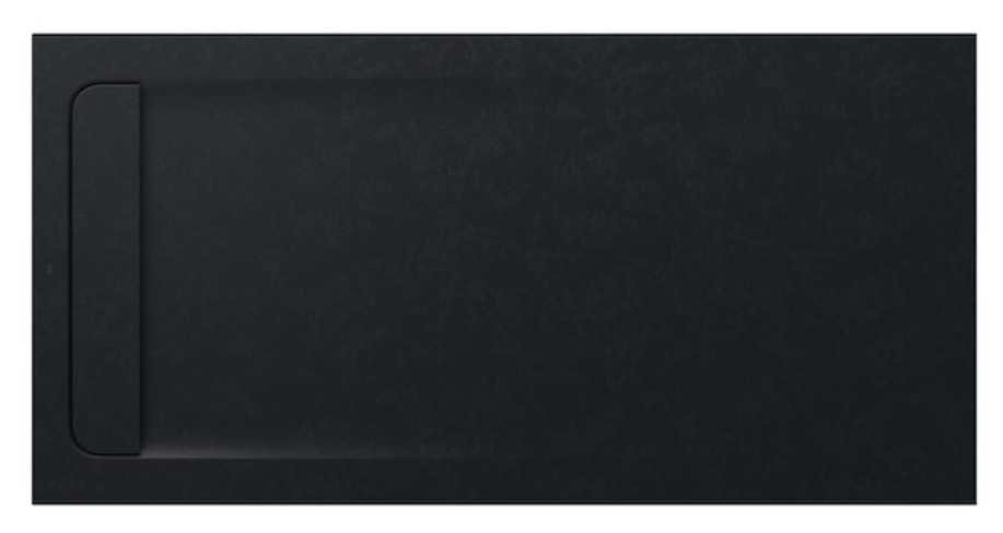 Roca Aquos cădiță de duș dreptunghiulară cu sifon 160x80 cm negru AP60164032001400