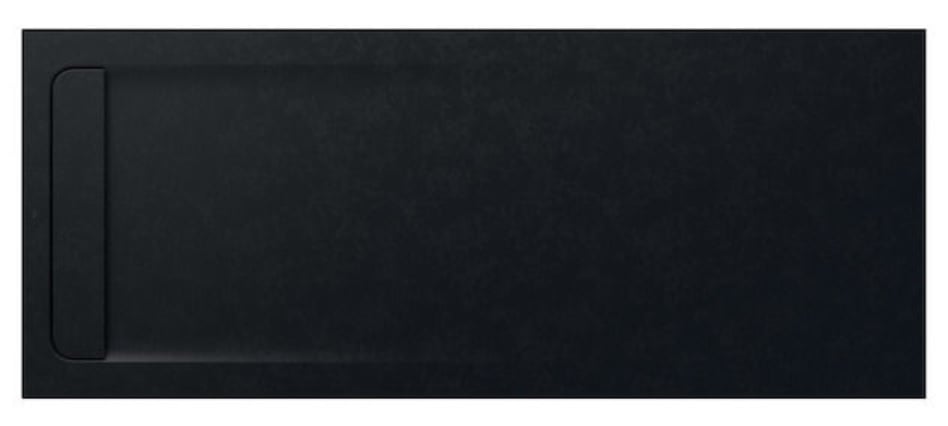 Roca Aquos cădiță de duș dreptunghiulară cu sifon 200x80 cm negru AP6017D032001400