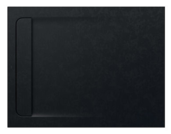 Roca Aquos cădiță de duș dreptunghiulară cu sifon 120x90 cm negru AP6014B038401400
