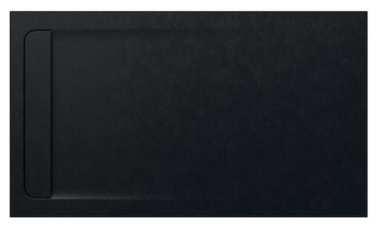 Roca Aquos cădiță de duș dreptunghiulară cu sifon 160x90 cm negru AP60164038401400
