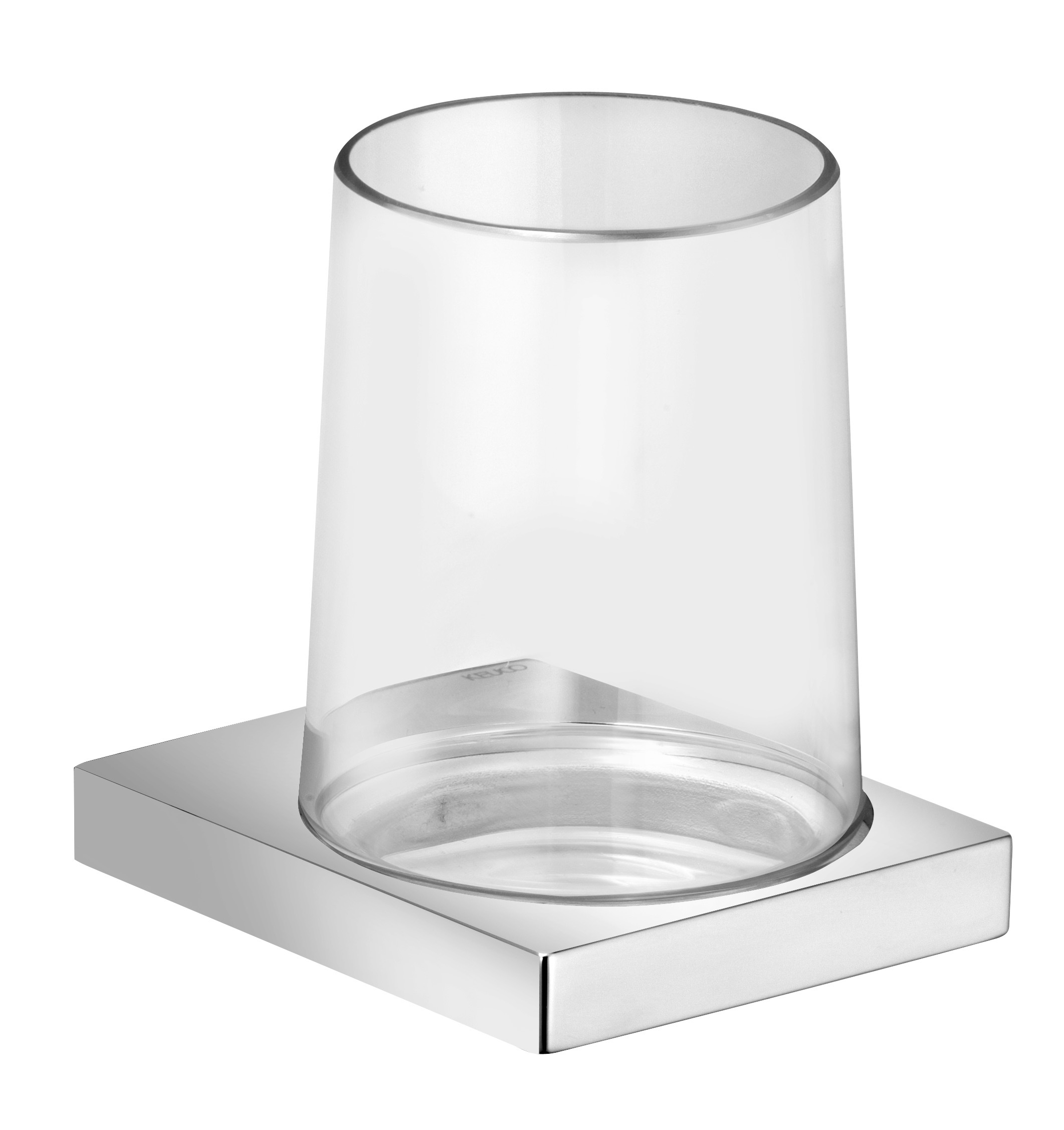 Keuco Edition 11 cană pentru spălat dinți transparent-crom 11150019000