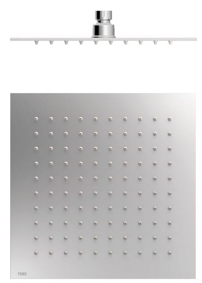 Tres cap de duș 25x25 cm pătrat crom 134315011