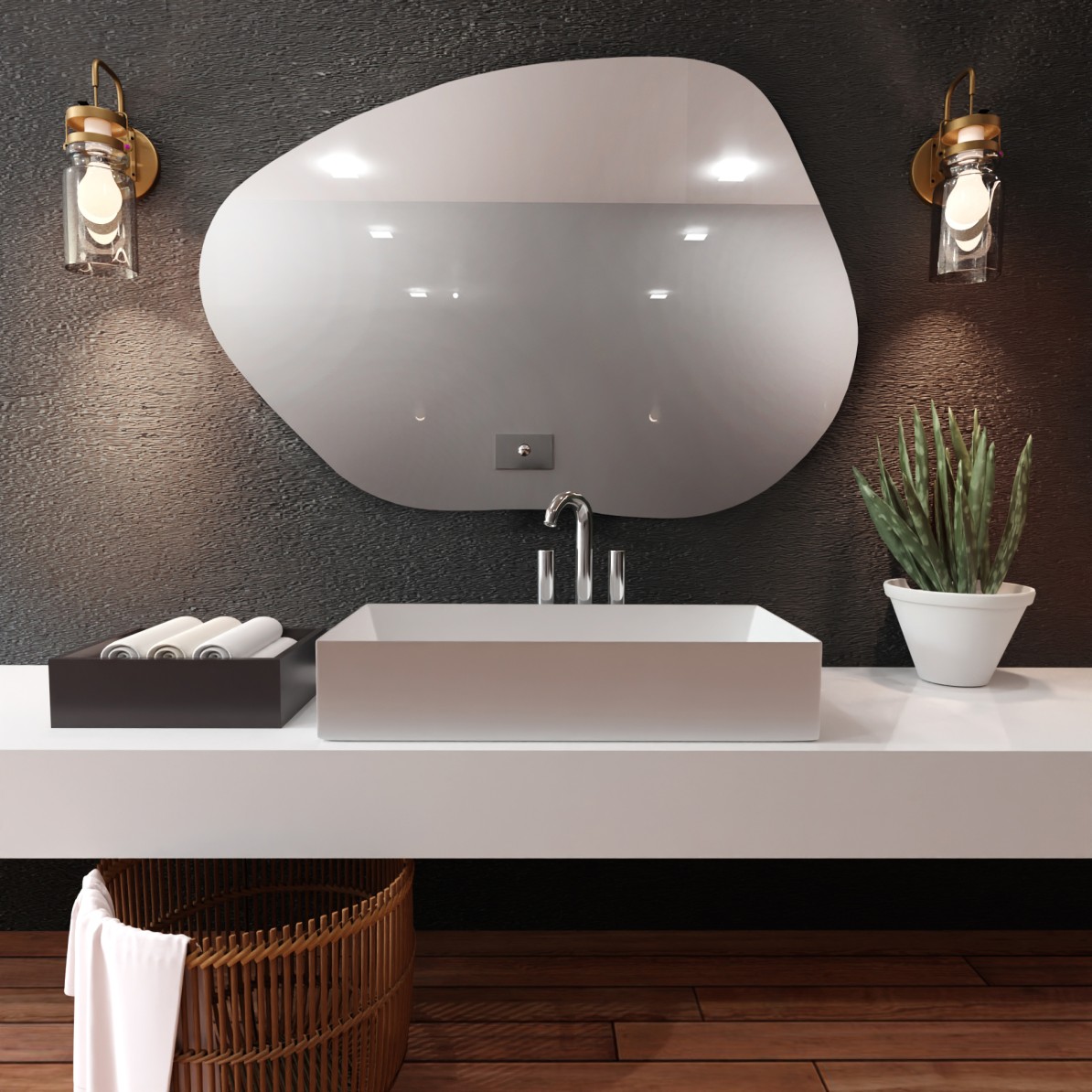 Smartwoods Stain oglindă 60x36 cm 5903003187776
