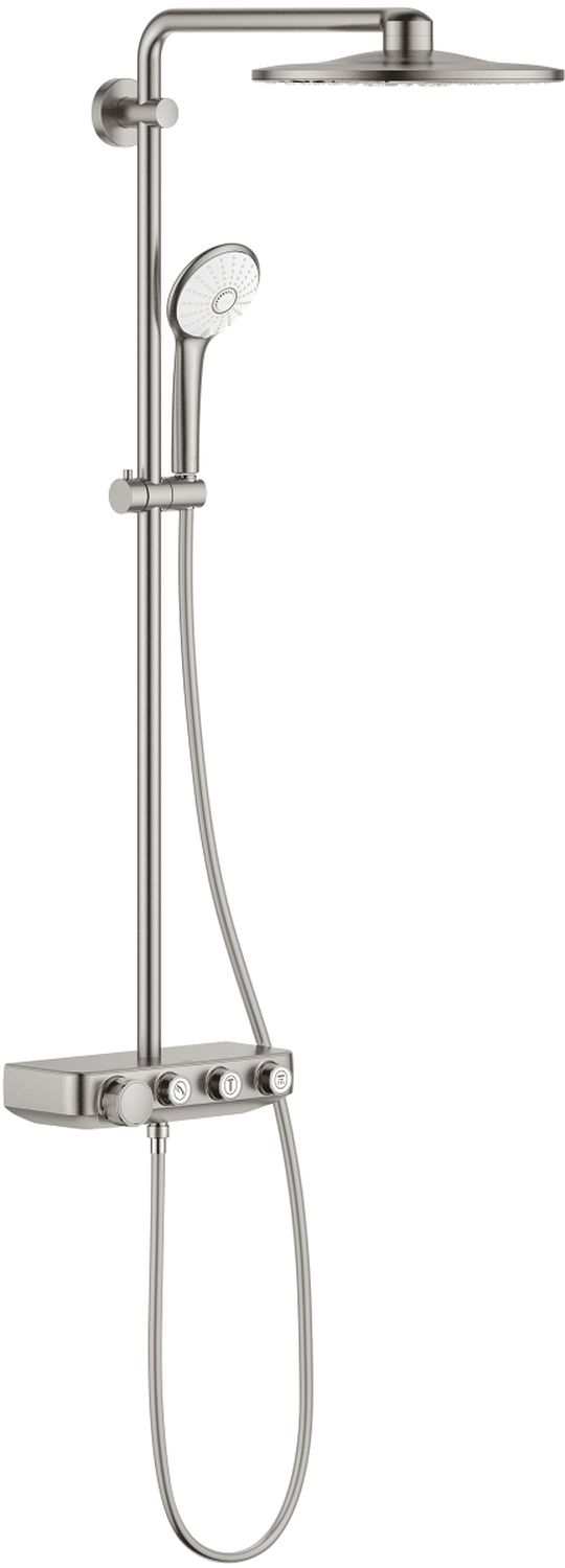 Grohe Euphoria set de duș perete cu termostat cu duș de ploaie SuperSteel 26507DC0
