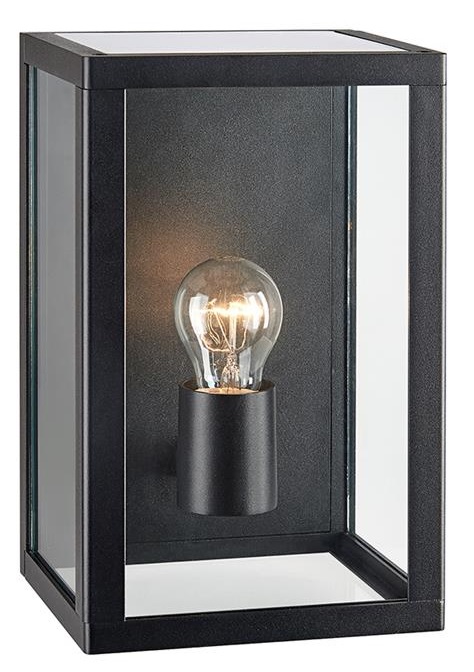 Markslöjd Pelham aplica exterior 1x60 W negru-transparent 107113