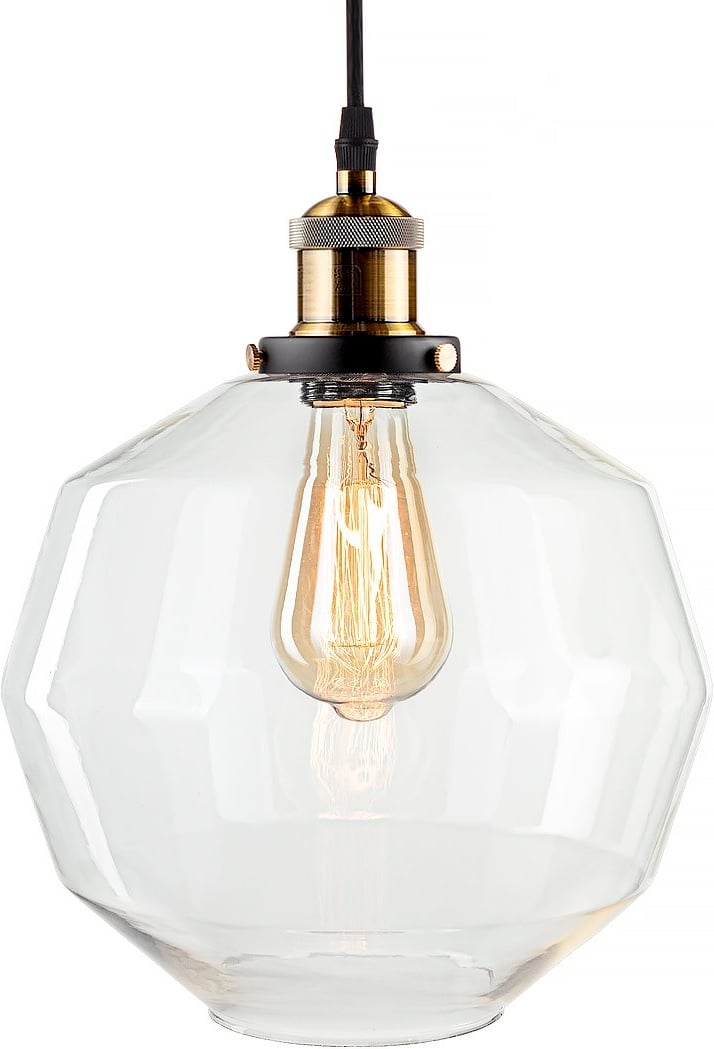 Altavola Design New York Loft lampă suspendată 1x40 W alamă-transparent LA033/P